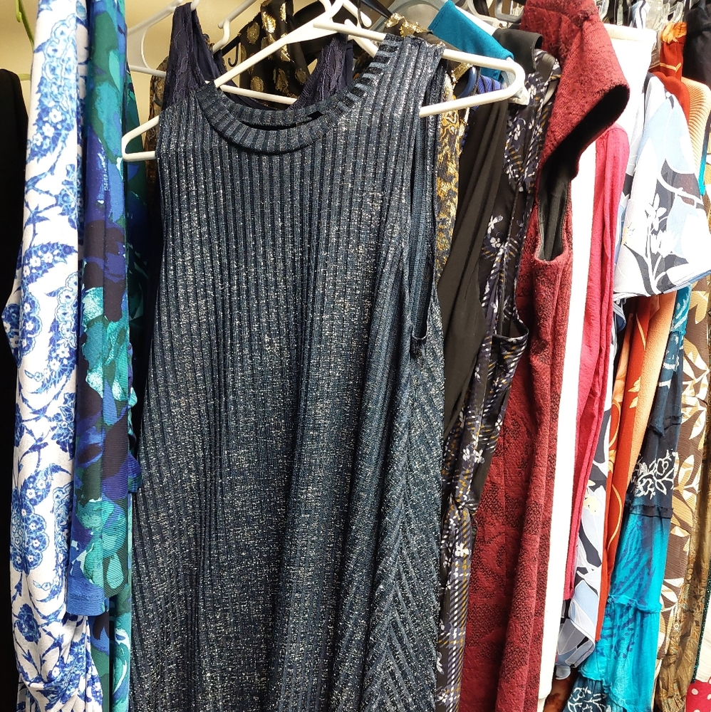 Blue and Silver Dress Size Large